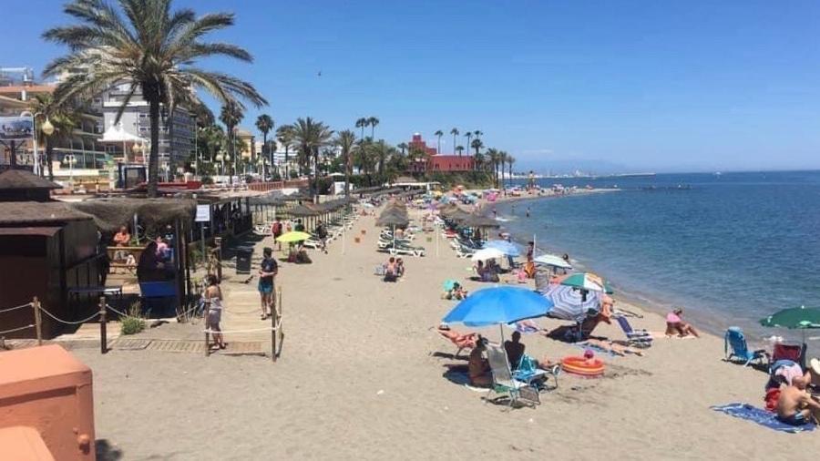 Victoria Luxury Beachfront Apartment In Benalmadena Costa 외부 사진